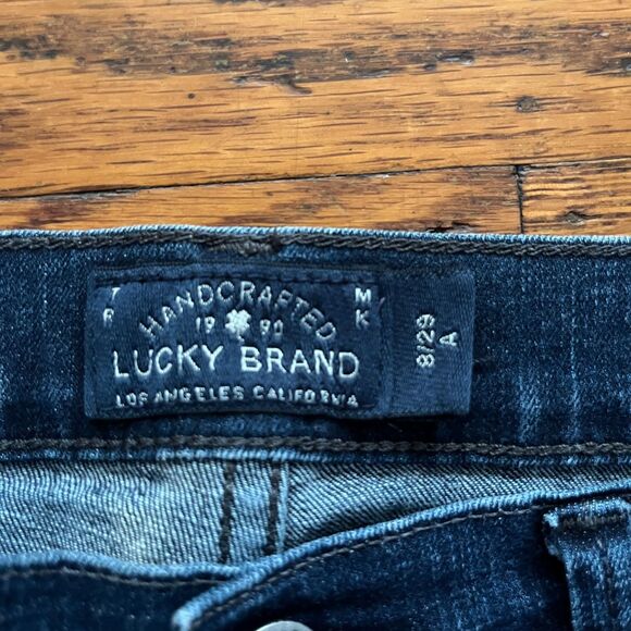 Lucky Brand Sweet Boot Low Rise Dark Wash Jeans Women's Size 8/29 Denim Stretch - Picture 2 of 11